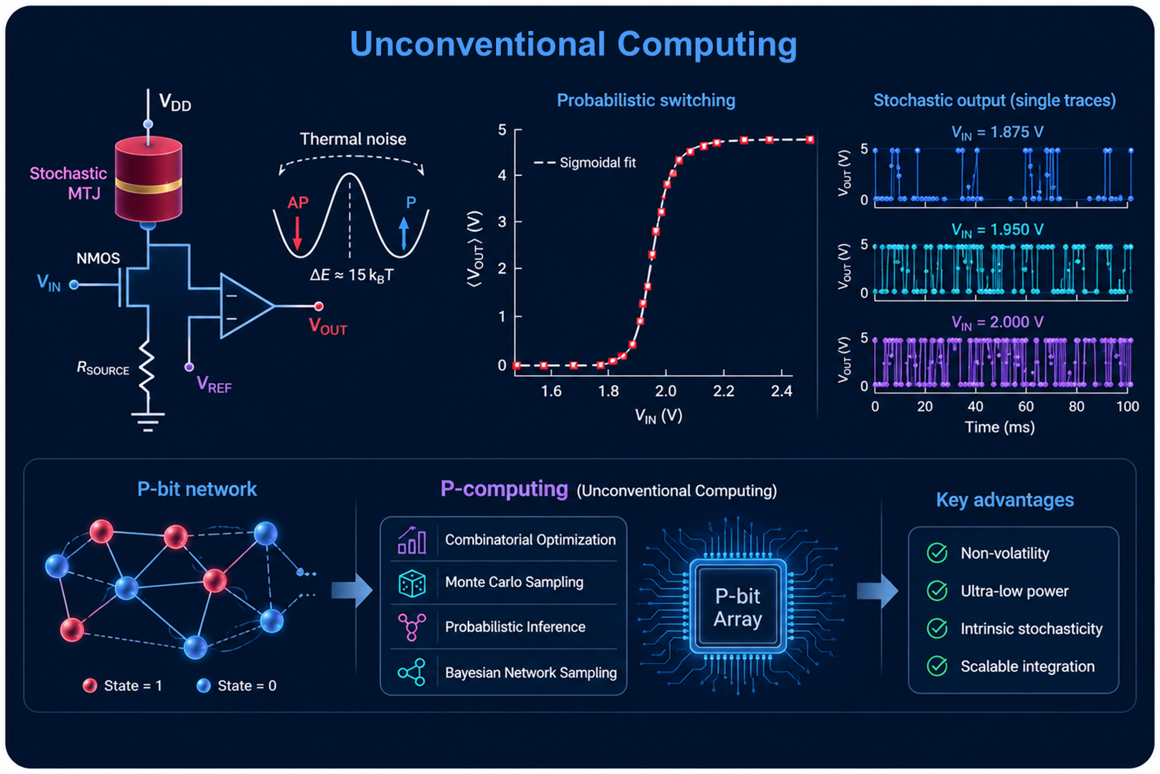 MRAM, random telegraph noise and probabilistic computing